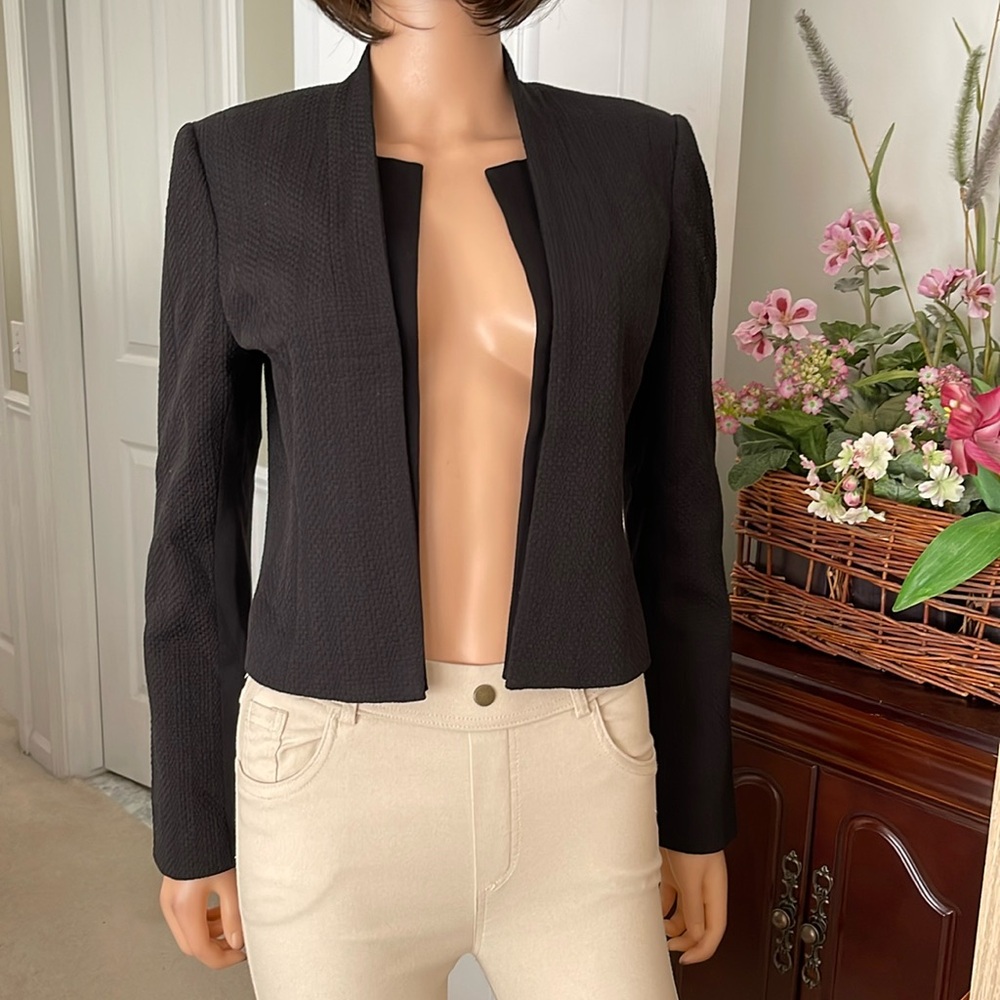 White House Black Market black open blazer - Picture 2 of 10